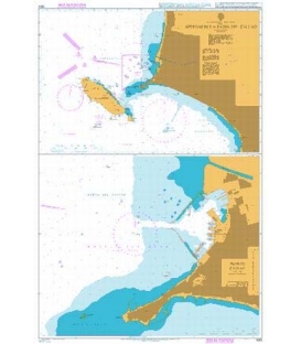British Admiralty Nautical Chart 1853 Approaches to Bahia del Callao