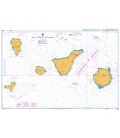 British Admiralty Nautical Chart 1869 Gran Canaria to Hierro