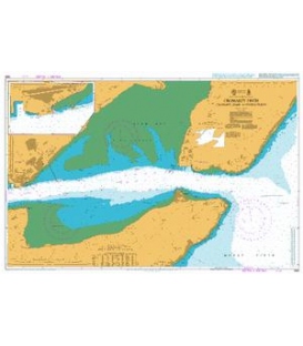 British Admiralty Nautical Chart 1889 Cromarty Firth Cromarty Bank to Invergordon
