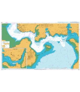 British Admiralty Nautical Chart 1901 Smeaton Pass and The Narrows