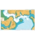 British Admiralty Nautical Chart 1901 Smeaton Pass and The Narrows