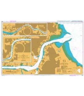 British Admiralty Nautical Chart 1934 River Tyne