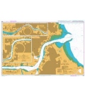 British Admiralty Nautical Chart 1934 River Tyne