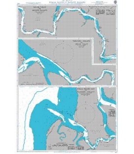 British Admiralty Nautical Chart 1943 Kuala Paloh to Batang Rajang