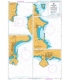 British Admiralty Nautical Chart 1957 Harbours in the Arquipelago Dos Acores (Central Group)
