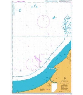 British Admiralty Nautical Chart 2100 Approaches to Bintulu Port