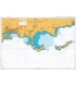 British Admiralty Nautical Chart  2120 Toulon to Cavalaire-Sur-Mer including Iles D'Hyeres