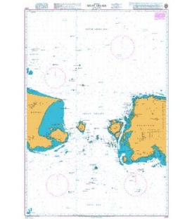 British Admiralty Nautical Chart 2137 Selat Gelasa