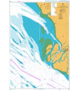 British Admiralty Nautical Chart 2139 Approaches to Pelabuhan Klang