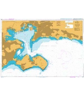 British Admiralty Nautical Chart 2170 Rade de Toulon