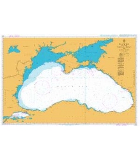 British Admiralty Nautical Chart 2214 Black Sea including Marmara Denizi and Sea of Azov