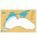British Admiralty Nautical Chart 2214 Black Sea including Marmara Denizi and Sea of Azov