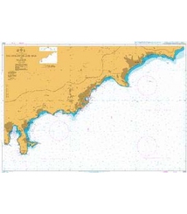 British Admiralty Nautical Chart 2245 Villefranche - sur - mer to Menton