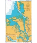 British Admiralty Nautical Chart 2280 Approaches to Arkhangel`sk