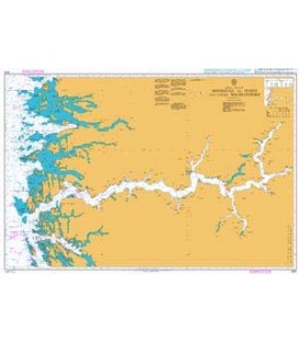 British Admiralty Nautical Chart 2291 Mongstad to Floro including Sognefjorden