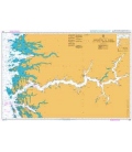 British Admiralty Nautical Chart 2291 Mongstad to Floro including Sognefjorden
