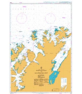 British Admiralty Nautical Chart 2315 Soroysundet to Mageroysundet