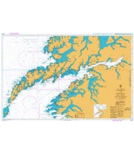 British Admiralty Nautical Chart 2327 Vaeroya to Litloya including Vestfjorden to Narvik