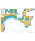 British Admiralty Nautical Chart 2345 Plans in South-West Cornwall