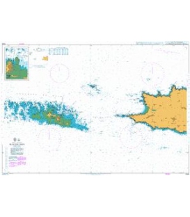 British Admiralty Nautical Chart 2348 Raz de Sein