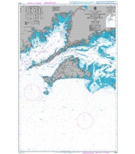British Admiralty Nautical Chart 2456 Nantucket Sound Western Part Buzzards Bay and Approaches