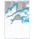 British Admiralty Nautical Chart 2456 Nantucket Sound Western Part Buzzards Bay and Approaches