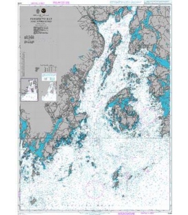 British Admiralty Nautical Chart 2486 Penobscot Bay and Approaches