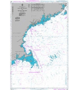 British Admiralty Nautical Chart 2492 Bay of Fundy to Block Island