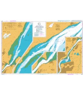 British Admiralty Nautical Chart 2510 Approaches to Londonderry