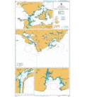 British Admiralty Nautical Chart 2543 Anchorages in West Falkland Island