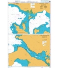 British Admiralty Nautical Chart 2544 Passages in West Falkland Island