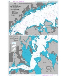 British Admiralty Nautical Chart 2580 Long Island Sound Sheffield Island to Execution Rocks