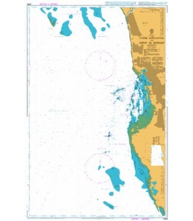 British Admiralty Nautical Chart 2658 Outer Approaches to Jeddah (Mina` al Jiddah)
