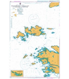 British Admiralty Nautical Chart 2707 Kingstown Bay to Cleggan Bay and Inishbofin to Inishturk