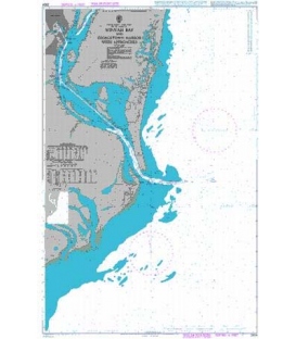 British Admiralty Nautical Chart 2804 Winyah Bay and Georgetown Harbor with Approaches