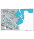 British Admiralty Nautical Chart 2807 Savannah River and Approaches including Savannah