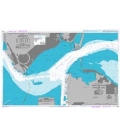 British Admiralty Nautical Chart 2813 Hampton Roads and Newport News