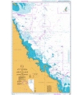 British Admiralty Nautical Chart 2882 Ra's Tannurah to Jazirat Faylakah and Jazireh-ye Khark