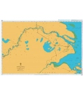 British Admiralty Nautical Chart 2946 Chang Jiang Sheet 1 Shanghai to Datong