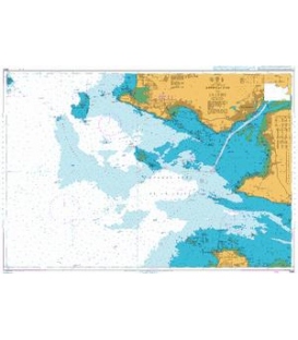 British Admiralty Nautical Chart 2986 Approaches to La Loire