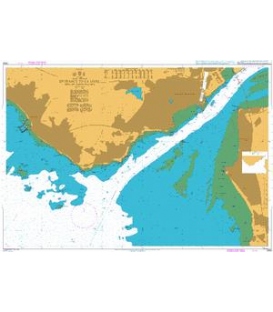 British Admiralty Nautical Chart 2989 Entrance to La Loire, Port de Saint-Nazaire
