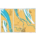 British Admiralty Nautical Chart 3068 La Gironde, La Garonne and La Dordogne