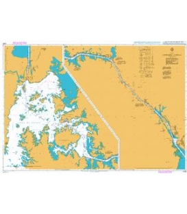 British Admiralty Nautical Chart 3098 Panama Canal