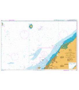 British Admiralty Nautical Chart 3175 Jazirat Al Hamra' to Dubai (Dubayy) and Jazireh-ye Sirri