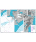 British Admiralty Nautical Chart 3192 Sabine Pass and Approaches to Port Arthur and Beaumont