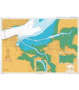 British Admiralty Nautical Chart 3222 Lisboa, Alcantara to Canal do Montijo