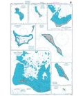 British Admiralty Nautical Chart 3269 Plans in the Gilbert Islands