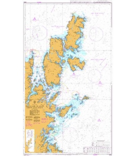 British Admiralty Nautical Chart 3282 Shetland Islands North - East Sheet