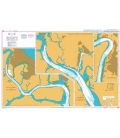 British Admiralty Nautical Chart 3288 Bonny River - Ford Point to Port Harcourt