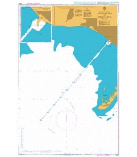 British Admiralty Nautical Chart 3302 Approaches to Berdyans'k